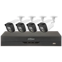קיט 4 מצלמות HDCVI באיכות 5MP צבעוני בלילה משולב מיקרופון מבית DAHUA העולמי