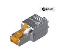 זכר RJ45 CAT6A מתכתי INGINIUM ללא צורך בלוחץ